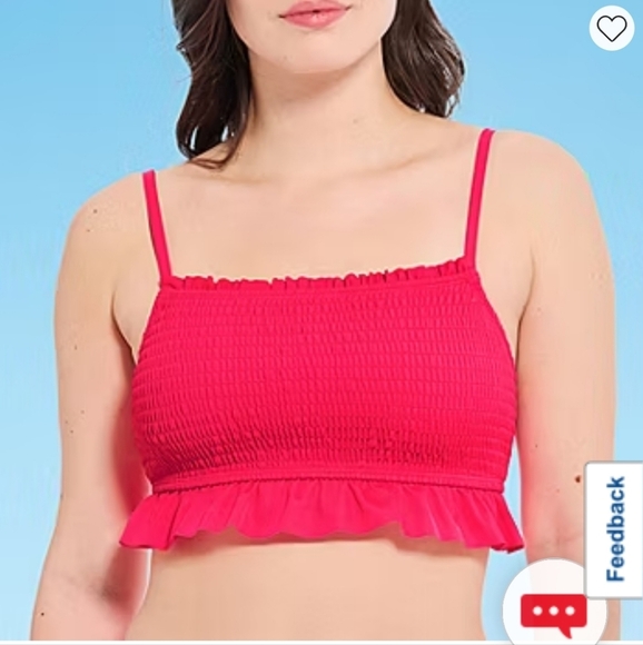 NWT Decree Ruffle Bralette Bikini Top - Picture 6 of 7
